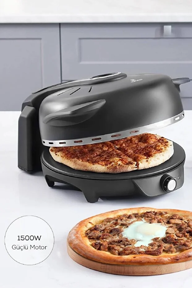 Gastro 10 in 1 Pizza Lahmacun ve Tandır Ekmeği Makinesi Biodiamond Matte Black